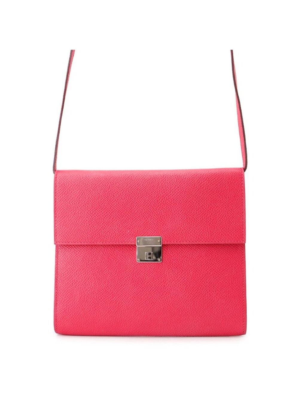 Hermes Clic Rose Silver Epsom 16 Bag